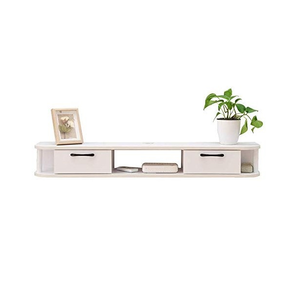 Meuble TV, Console multimédia Murale Moderne Étagère TV Flottante Meuble TV pour La Maison Organisateur Parfait pour Votre Es