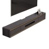 Meuble TV mural Meuble TV flottant avec 2 tiroirs - Meuble TV mural Centre de divertissement Console multimédia, étagère de r