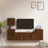 bujee Meuble TV 5 pièces en chêne marron
