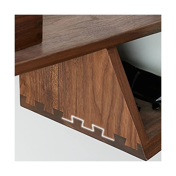 Étagère Flottante pour TV Meuble TV Fixable Au Mur Salon Unité De Divertissement Composant Stockage Ouvert Console Média en B