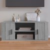 Lechnical Meuble TV, meuble TV, meuble TV salon, meuble TV gris Sonoma 100 x 35 x 40 cm en bois multicouche k