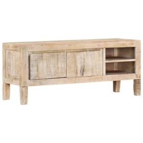 RAUGAJ Meuble TV en bois massif manguier 110 x 35 x 46 cm