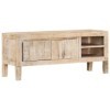 RAUGAJ Meuble TV en bois massif manguier 110 x 35 x 46 cm