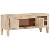 RAUGAJ Meuble TV en bois massif manguier 110 x 35 x 46 cm