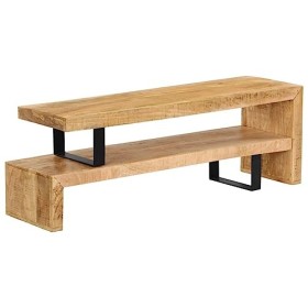RAUGAJ Centres de divertissement et supports TV, meuble TV en bois de manguier massif