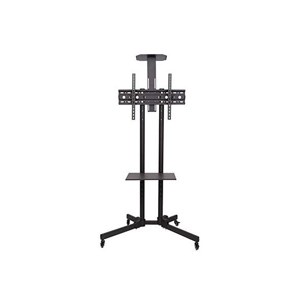 Support de sol pour chariot TV mobile avec plateau | Support de montage VESA pour plasma/LCD/LED 32"-100" | Chariot dafficha