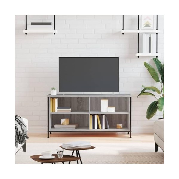 Meuble TV,Étagère TV Flottante, Support de Télévision Flottant Fixé au Mur Centre de Console Multimédia de Divertissement Gra