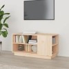 Meuble TV 80x35x40,5 cm Bois de pin Massif - Banc TV, Meuble TV Suspendu, Convient pour Salon ou Chambre