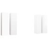 TEKEET Lot de 4 meubles TV en bois dingénierie Blanc 30,5 x 30 x 110 cm