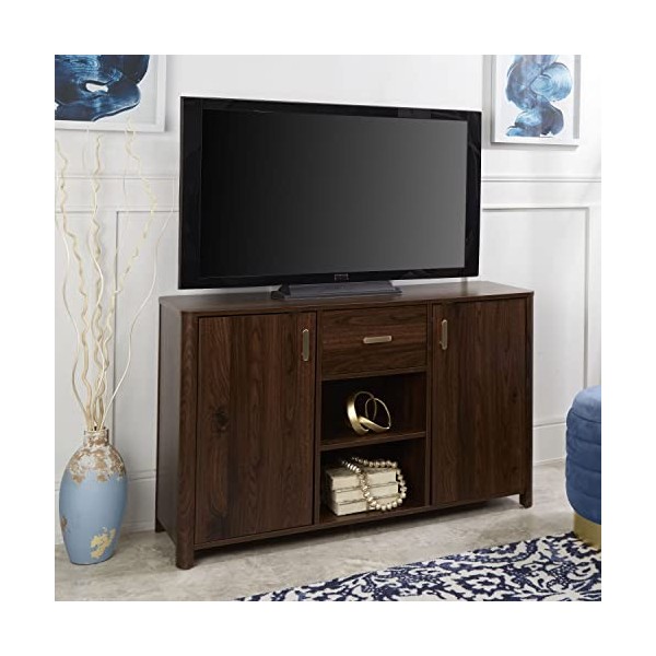 Decor Therapy Emerson Support de console multimédia pour téléviseurs jusquà 59", 47" x 29", noir