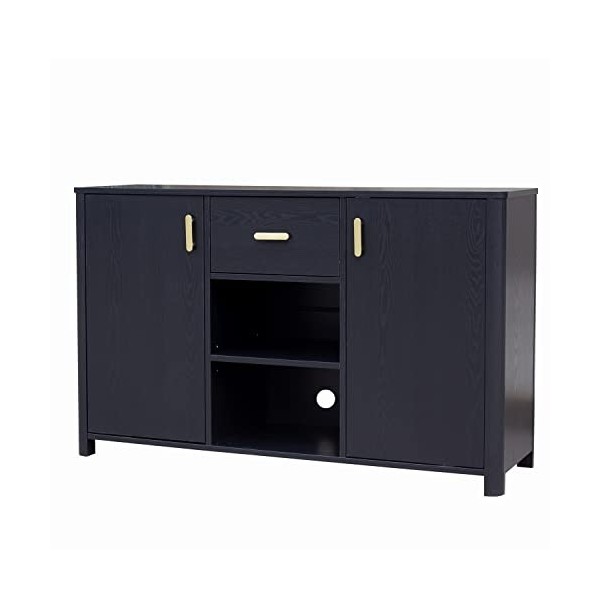 Decor Therapy Emerson Support de console multimédia pour téléviseurs jusquà 59", 47" x 29", noir
