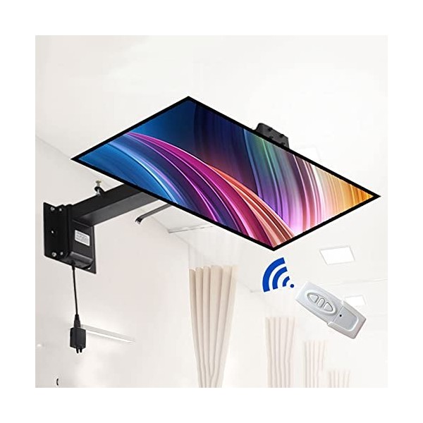 Support TV,Support Motorisé Ascenseur Avec Télécommande Et Interrupteur,Sadapte À La Plupart Des Téléviseurs De 32 À 65 Pouc