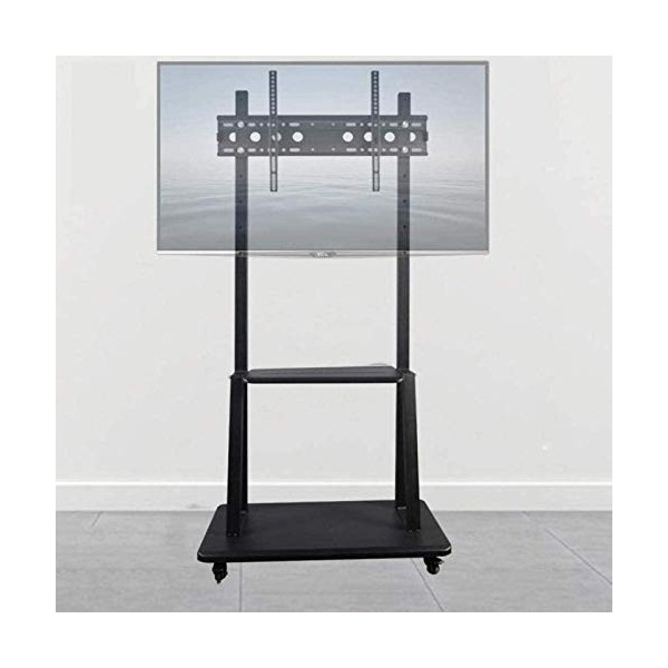 SEESEE.U Table pivotante Universelle Meuble TV Support TV Flottant en Acier Inoxydable pour téléviseurs 32 70 Pouces Meuble T