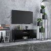 Meuble TV avec Compartiments et Pieds en Bois, Meuble TV Moderne, Meuble TV, Meuble TV en Bois, Table TV pour Salon, Salle de