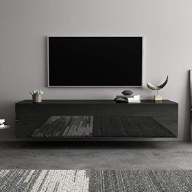 EVTSCAN Équipement Quotidien Meuble TV Meuble TV 140 CM Mural Meuble TV Meuble de Rangement Rack Salon Chambre Meubles de Mai