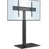 BONTEC Support TV de Sol pour Téléviseurs de 30-70 Pouces Plasma/LED/LCD/OLED Incurvés & Plats, Support TV Haut Réglable en H