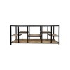 HSM Collection Levels - Meuble TV - Bois de manguier/Fer 140 * 40 * 55