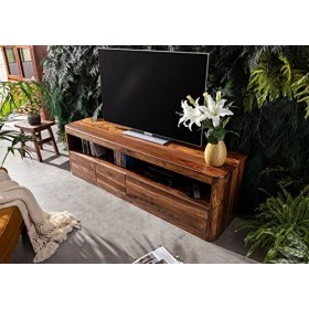 Meuble TV - Bois Massif de Palissandre laqué Noisette - Toronto&nbsp; 247