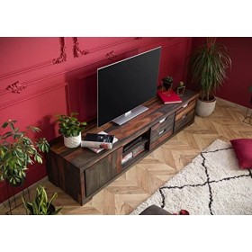 Meuble TV - Bois Massif de Palissandre huilé - Tambora 874