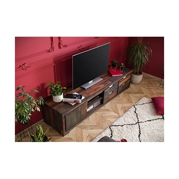 Meuble TV - Bois Massif de Palissandre huilé - Tambora 874