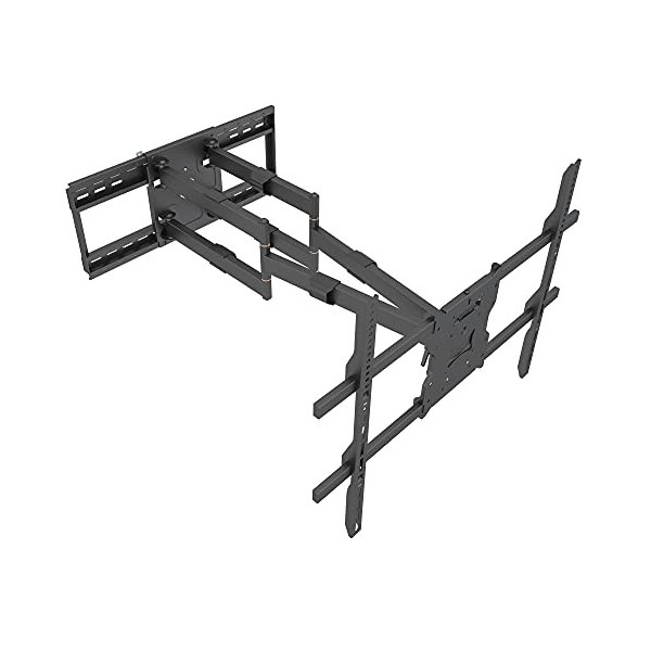 MountIt! Support mural pour TV Full Motion avec bras dextension de 99 cm de long – Capacité de 124,7 kg – Support TV à doubl