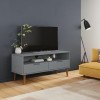Générique Meuble TV MOLDE Gris 106x40x49 cm Bois de pin Massif,17.2 KG,350533, Meubles, Meubles TV