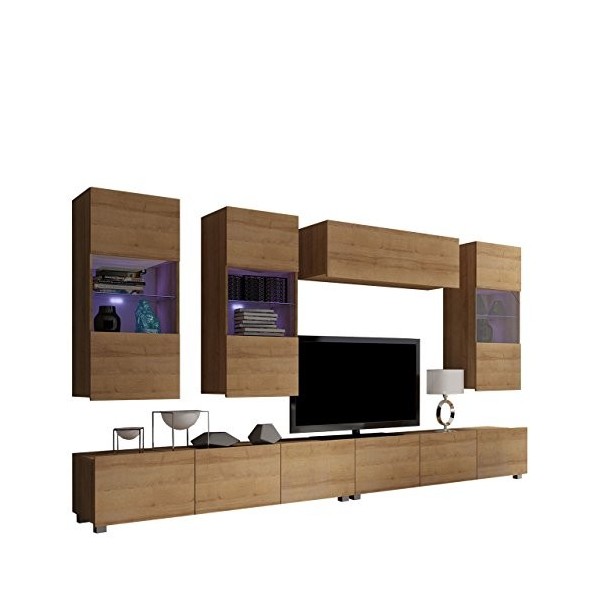 Mirjan24 Calabrini V Meuble de Salon Moderne pour Salle de séjour, Mural, Salle de séjour, Meuble TV