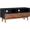 Meuble TV Salon Meuble TV Console Multimédia Centre de Divertissement avec Meuble de Rangement 39,4" x13,8 x17,7 Bois dacaci