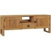 Meuble TV Salon Meuble TV Console Multimédia Centre de Divertissement avec Armoire de Rangement 47,2" x12,6 x17,7 Bois de Tec