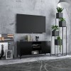 VEEKI Meuble TV, Meuble TV Suspendu, Meuble, Meuble TV avec Rangement，Meuble Industriel, Convient pour Salon ou Chambre, avec