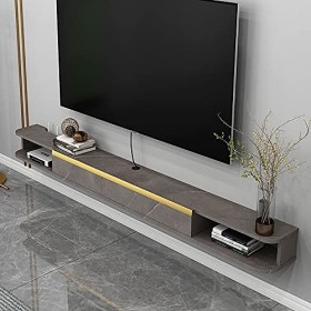 Meuble TV Flottant, Meuble TV Suspendu, Unité de Divertissement Murale Salon et Chambre Armoire Étroite/B/120Cm/C/100Cm