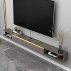 Meuble TV Flottant, Meuble TV Suspendu, Unité de Divertissement Murale Salon et Chambre Armoire Étroite/B/120Cm/C/100Cm