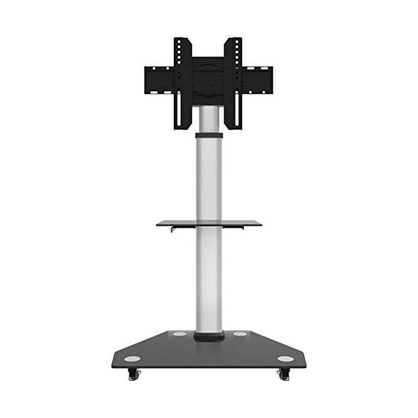 SEESEE.U Meuble TV Universel pivotant sur Table Meuble TV en Acier Inoxydable pour téléviseur 60 80 Pouces Unité de Plancher 