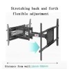 Support Mural articulé pour téléviseur, Support pivotant et inclinable à Mouvement Complet, adapté aux écrans LCD LED HD 4K d