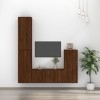 WOODEY Meuble TV 4 pièces en chêne marron