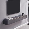 ROLTIN Meuble TV Flottant Meuble TV Mural Meuble TV Flottant - Console multimédia Murale avec 2 tiroirs, Meuble TV Flottant p