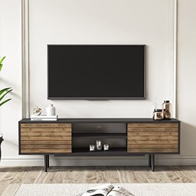 Colosseo Meuble TV pour écrans jusquà 70" Noyer/noir