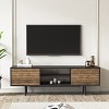 Colosseo Meuble TV pour écrans jusquà 70" Noyer/noir