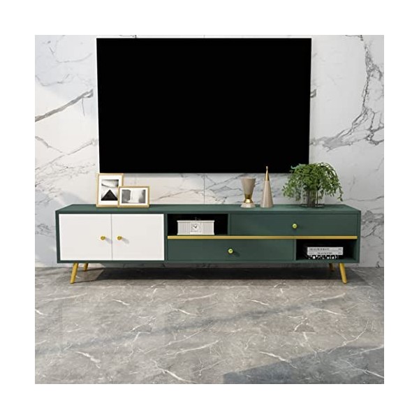 Meuble TV Console TV Média Meuble TV en Bois Simple Boîte de Câble Consoles de Jeu Centre de Divertissement Minimaliste Moder