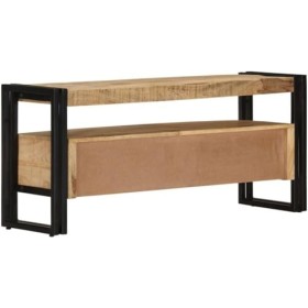 Meuble TV Meuble TV en Bois Meuble TV de Salon Console multimédia 39,4" x11,8 x17,7 Bois de Manguier Massif Convient pour App