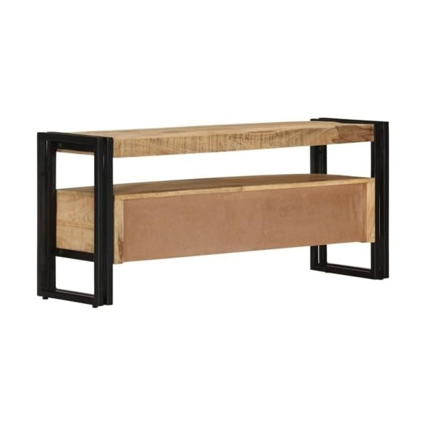 Meuble TV Meuble TV en Bois Meuble TV de Salon Console multimédia 39,4" x11,8 x17,7 Bois de Manguier Massif Convient pour App