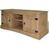 Suuim Meuble TV de Salon, Console multimédia, Meuble TV avec Rangement, Gamme Corona en pin Mexicain, 47,2" x15,7 x20,5, Conv