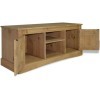 Suuim Meuble TV de Salon, Console multimédia, Meuble TV avec Rangement, Gamme Corona en pin Mexicain, 47,2" x15,7 x20,5, Conv