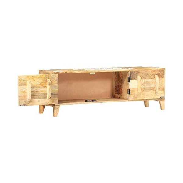 Meuble TV 120 x 30 x 40 cm en manguier massif