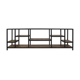 HSM Collection Levels - Meuble TV - Bois de manguier/Fer - Naturel/Noir - 170 x 55 x 38 cm