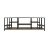 HSM Collection Levels - Meuble TV - Bois de manguier/Fer - Naturel/Noir - 170 x 55 x 38 cm
