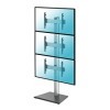 KIMEX - Support TV - sur Pied - pour 3 écrans 40"-65" - Hauteur 240cm - à Poser - 031-1223K2