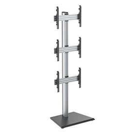 KIMEX - Support TV - sur Pied - pour 3 écrans 40"-65" - Hauteur 240cm - à Poser - 031-1223K2