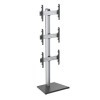 KIMEX - Support TV - sur Pied - pour 3 écrans 40"-65" - Hauteur 240cm - à Poser - 031-1223K2