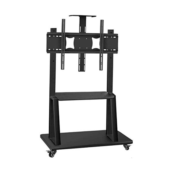 SEESEE.U Table pivotante Universelle Meuble TV avec Cadre en Acier Inoxydable pour téléviseurs 50 80 Pouces Meuble TV Portabl